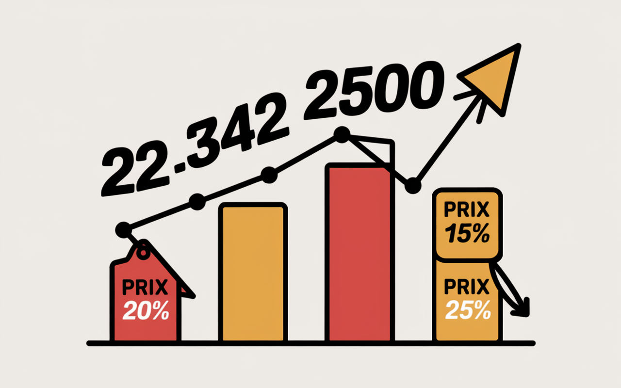 graphique excel pourcentage evolution reduction