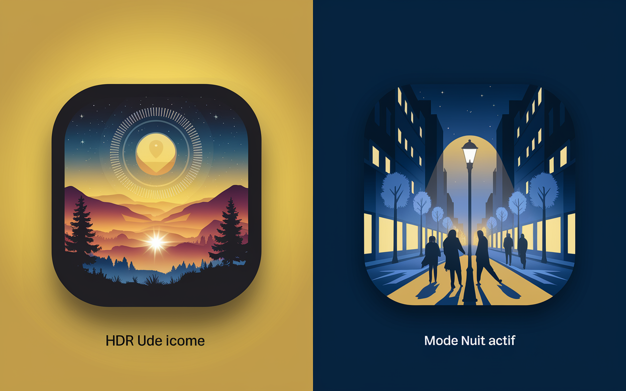 Astuces photo iPhone HDR Nuit paysage urbain