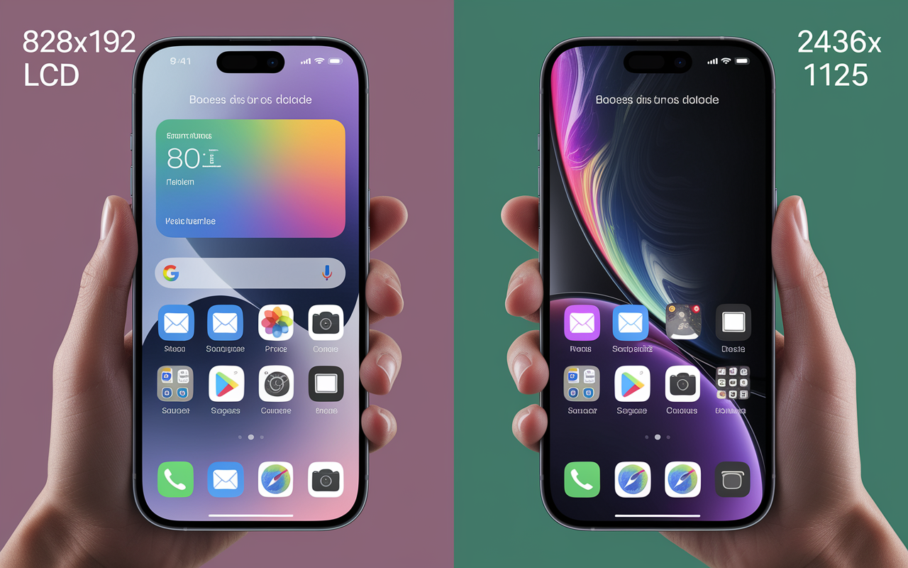 Comparatif écran LCD OLED iPhone XR VS XS reconditionné