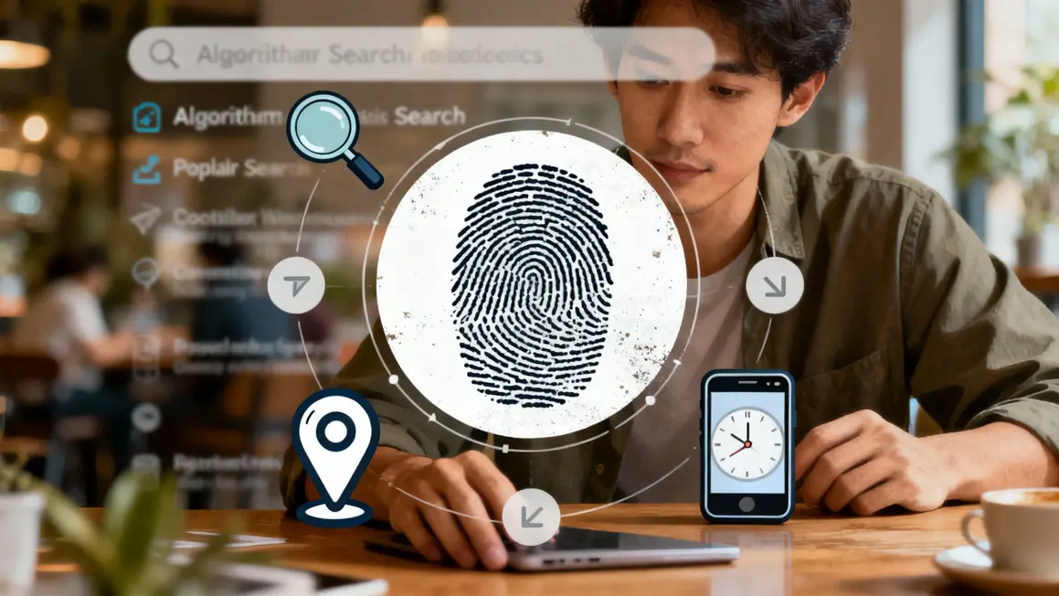 empreinte digitale icones confidentialite recherches populaires