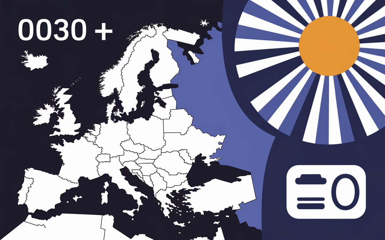 carte Grece indicatif 0030 30 soleil