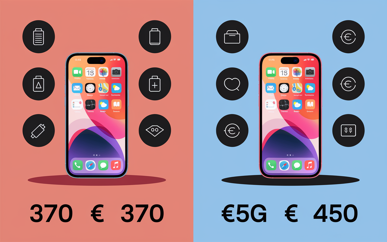 Tableau comparatif iPhone 11 et iPhone 12 reconditionné