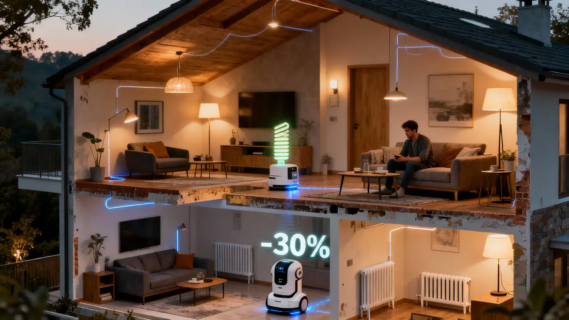 Maison connectée domotique robot économie énergie 2025