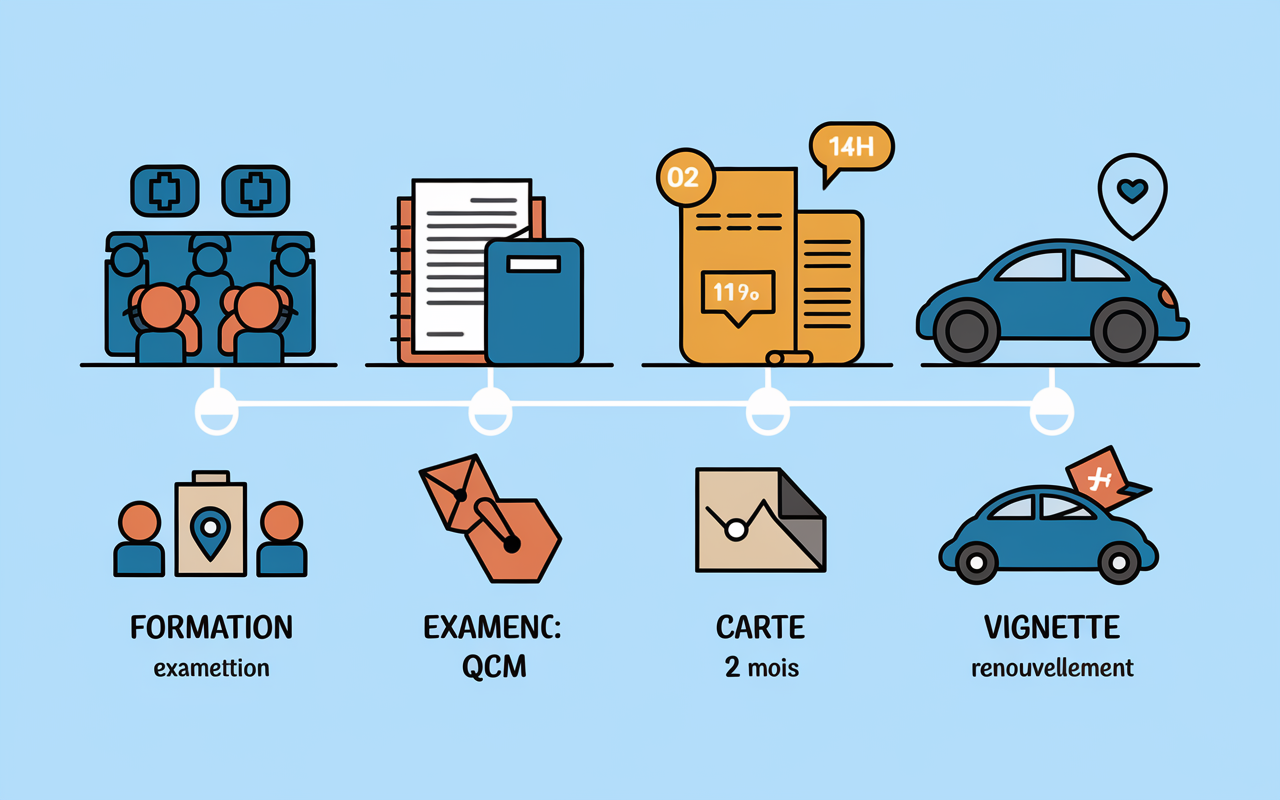 carte vtc bvtc étapes illustration timeline