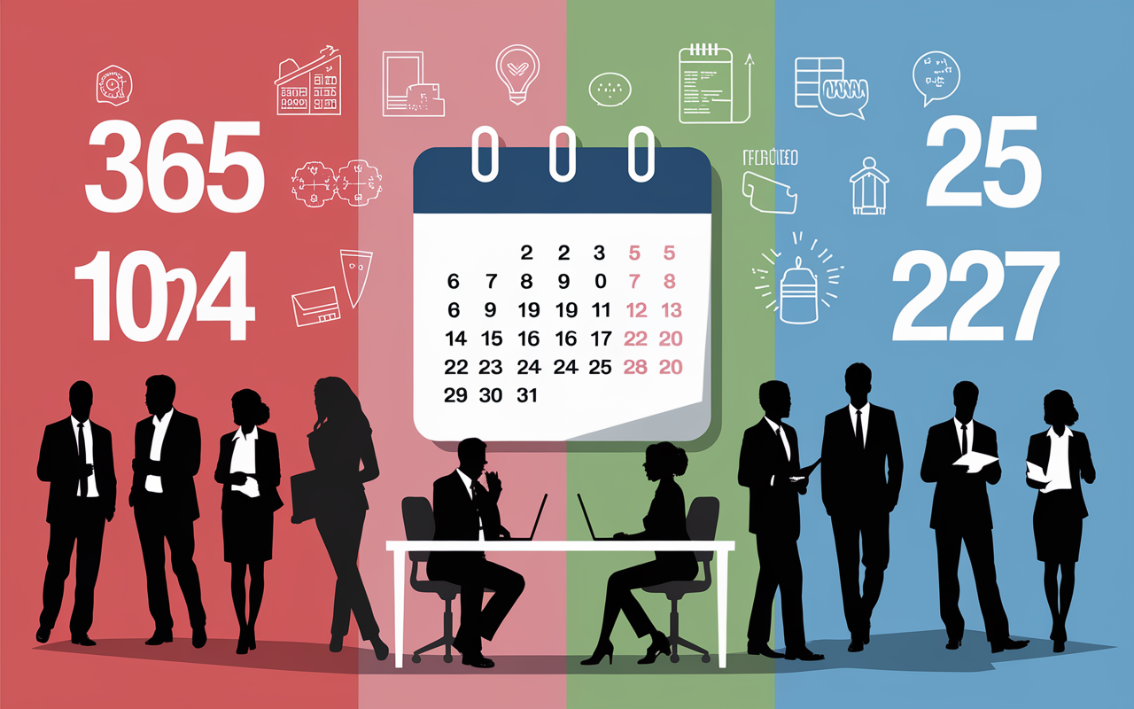 comment savoir le nombre de jour travaille tableau chiffre professionnels 2026