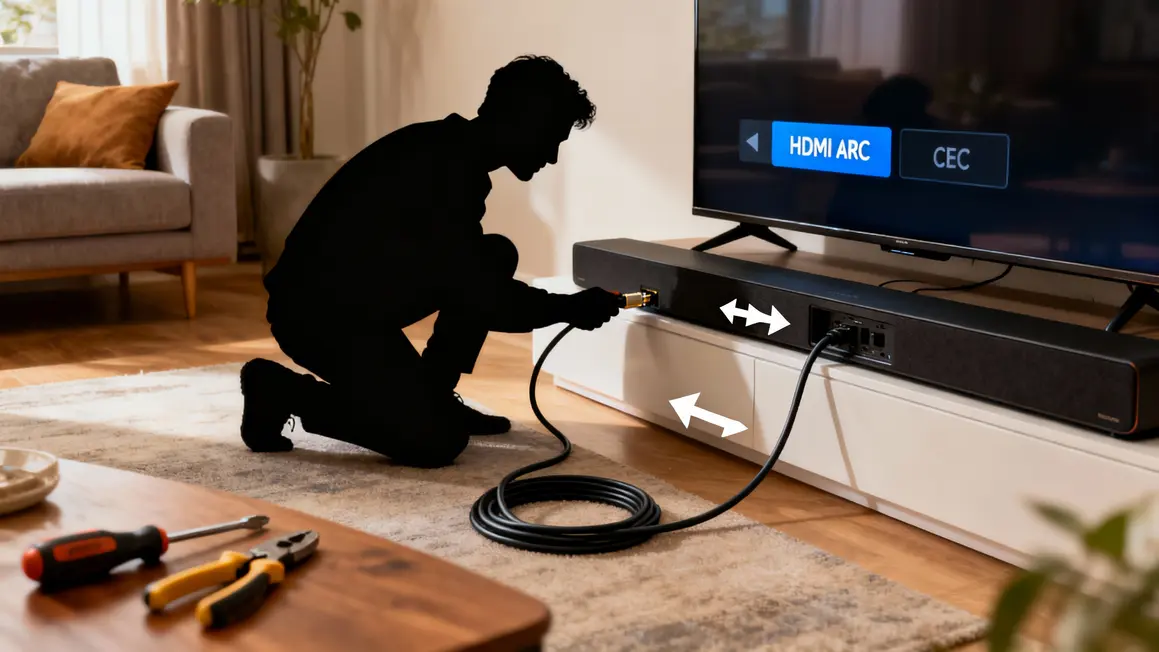installation salon hdmi arc earc configuration utilisateur