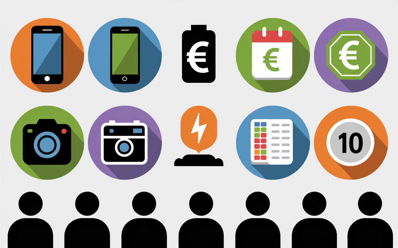 Tableau technique meilleur smartphone pas cher 2026