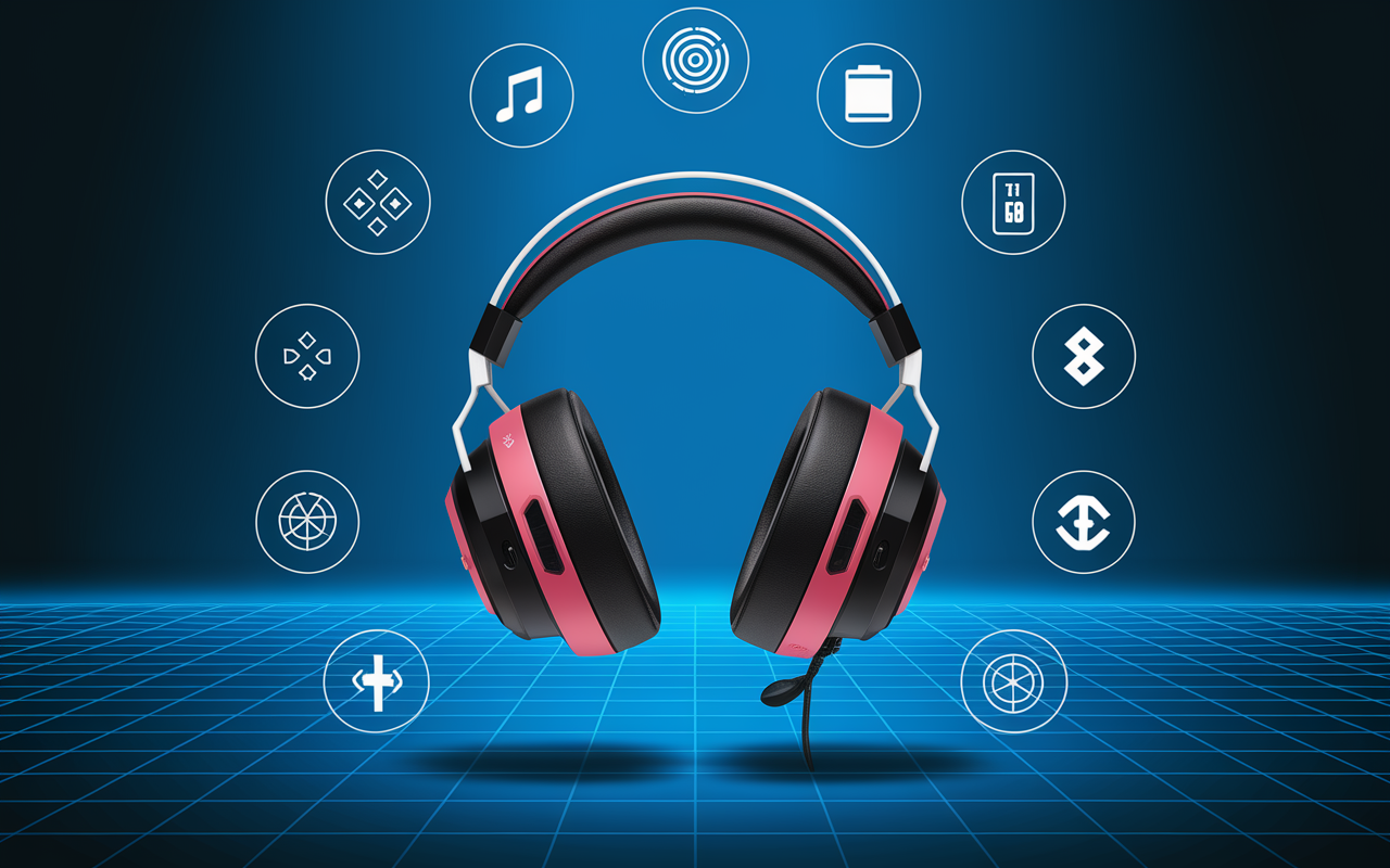 casque gaming comparatif symbole technologie futuriste