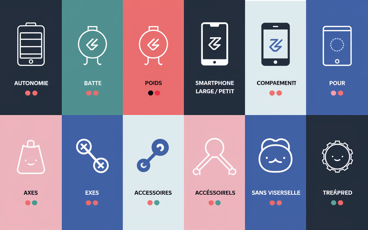 tableau critères meilleur stabilisateur smartphone