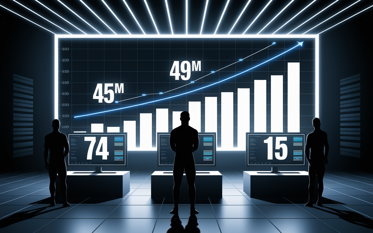 Statistiques pc gaming show 2025 tableau lumineux