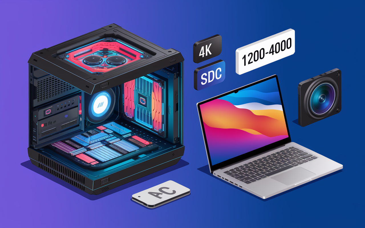 Deux pc pour le montage video illustration configuration