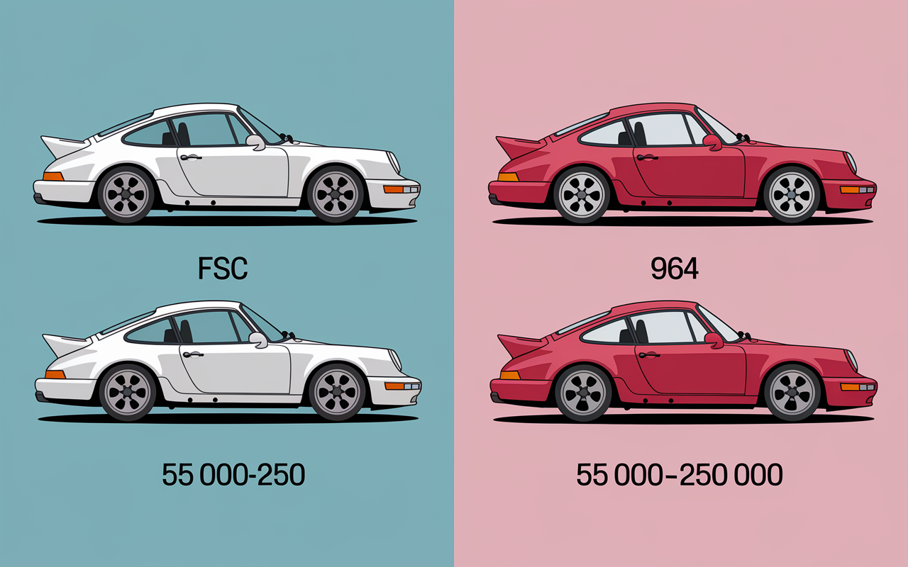 porsche 911 vieille tableau generations prix