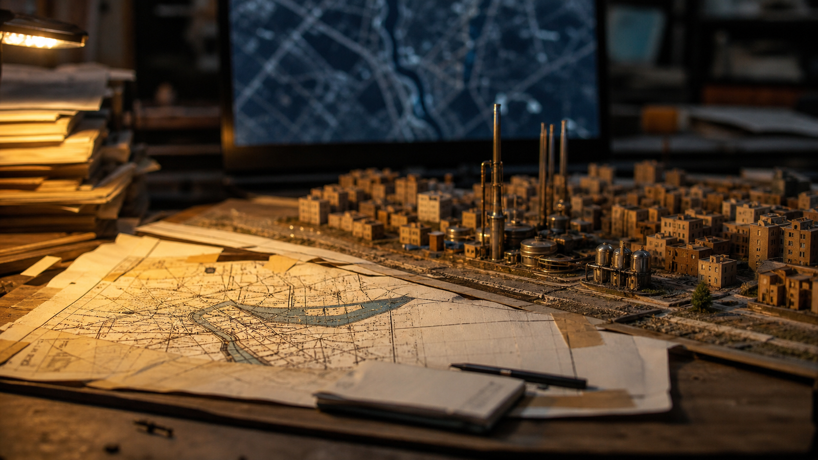 Meilleur city builder : maquette de ville et plan cadastral