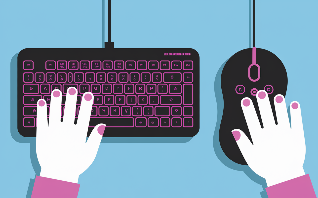 meilleur touches clavier souris fortnite mains sur touches