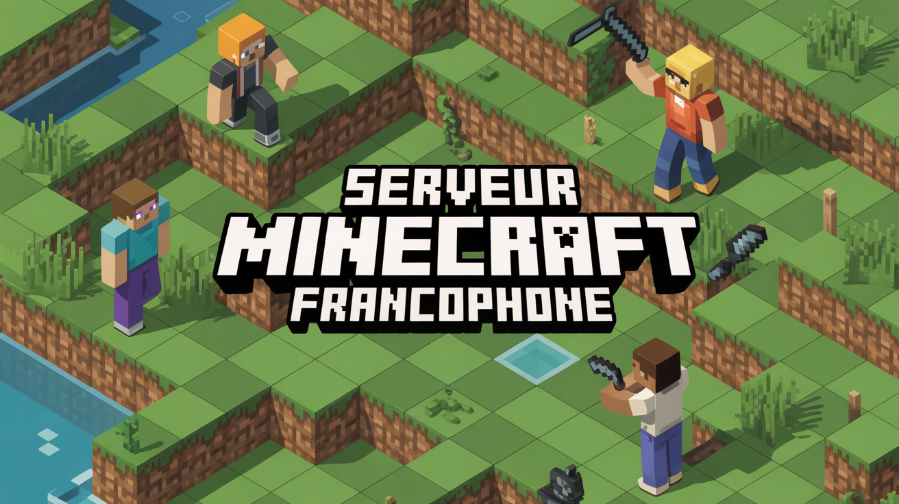 meilleurs serveurs minecraft illustration joueurs paysage