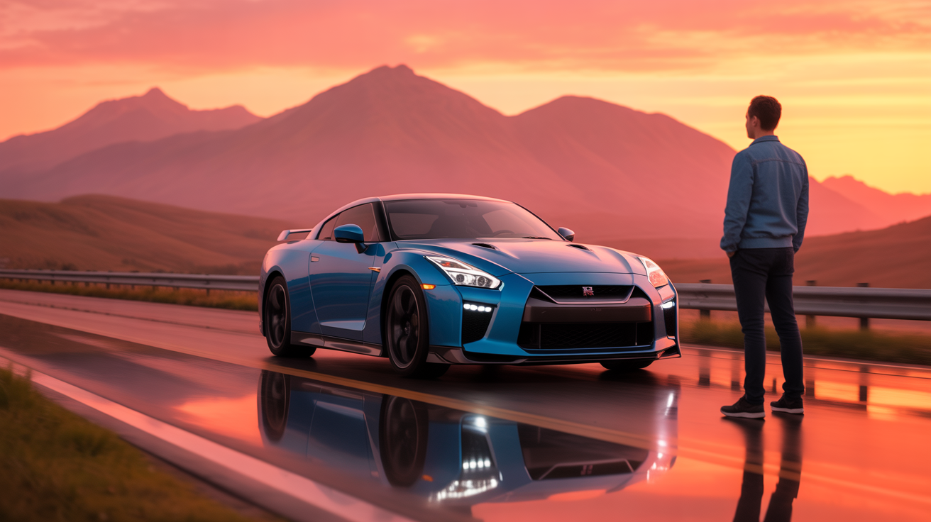 prix gtr nissan sportive vue route