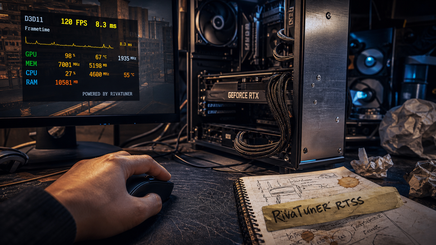 RivaTuner RTSS : rivatuner statistics server c'est quoi, monitoring FPS et frametime