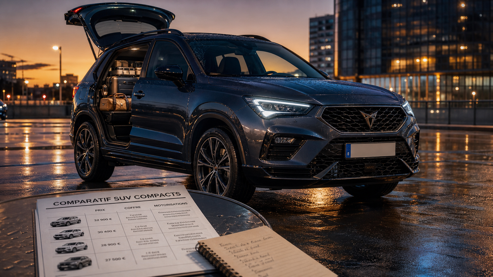 Meilleur suv compact : coffre ouvert, motorisation et occasion