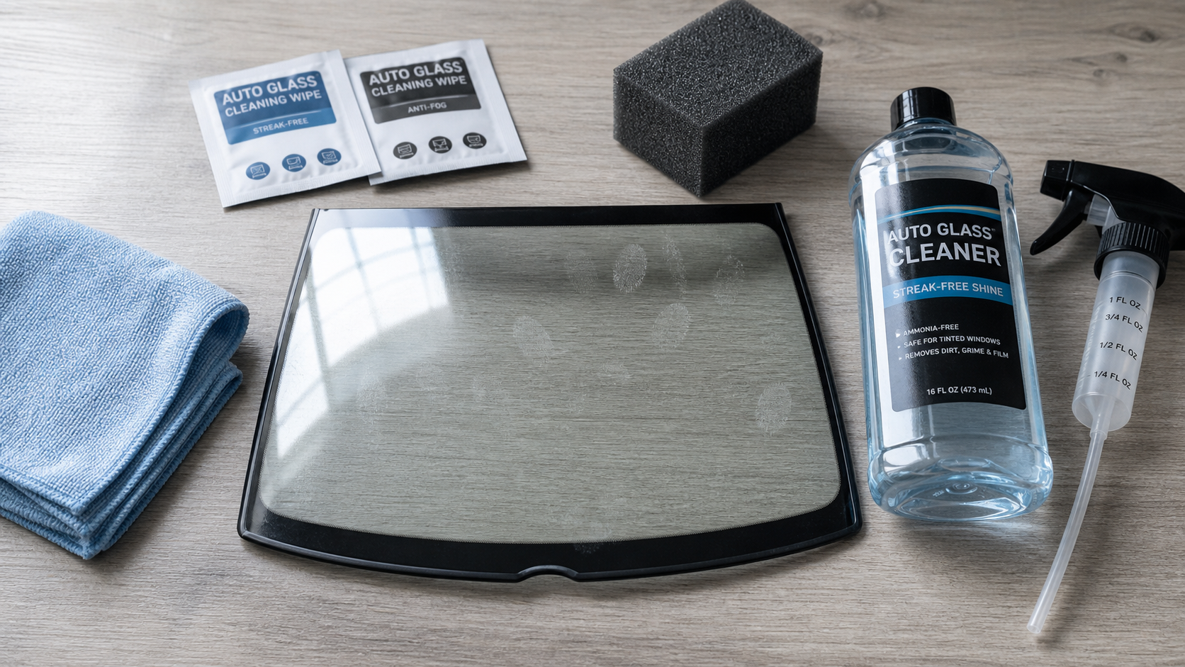 Produit pour vitre voiture anti-pluie et anti-buée, nettoyant pare-brise
