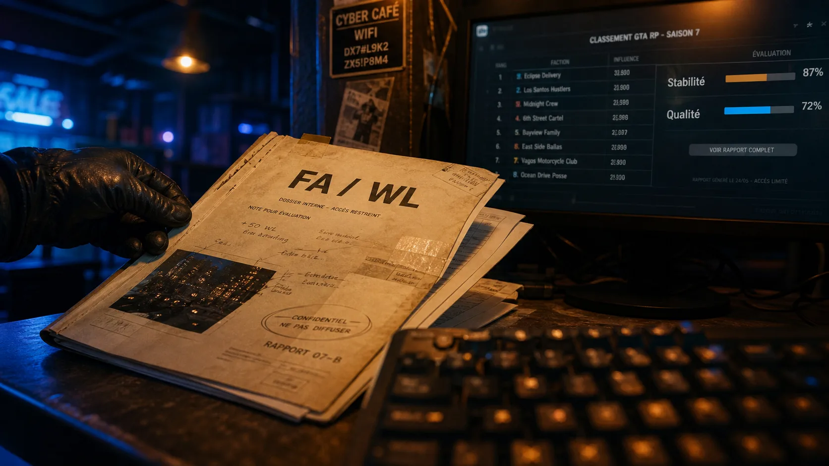 Serveur gta rp FA WL : stabilité et qualité