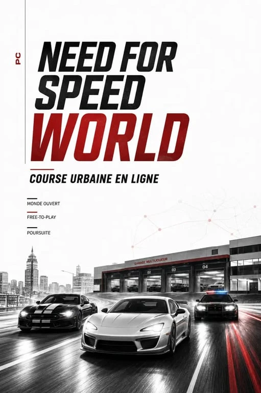 NFS Need for Speed World, course urbaine multijoueur en monde ouvert