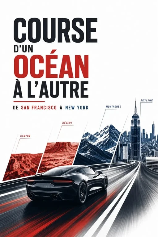 Need for Speed for run : course arcade entre San Francisco et New York avec voiture de sport, canyon, désert, neige et ville