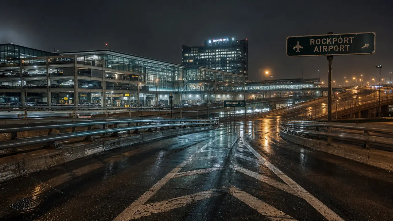 Need for speed most wanted 2 airport Rockport Airport : terminal et autoroute Highway 201