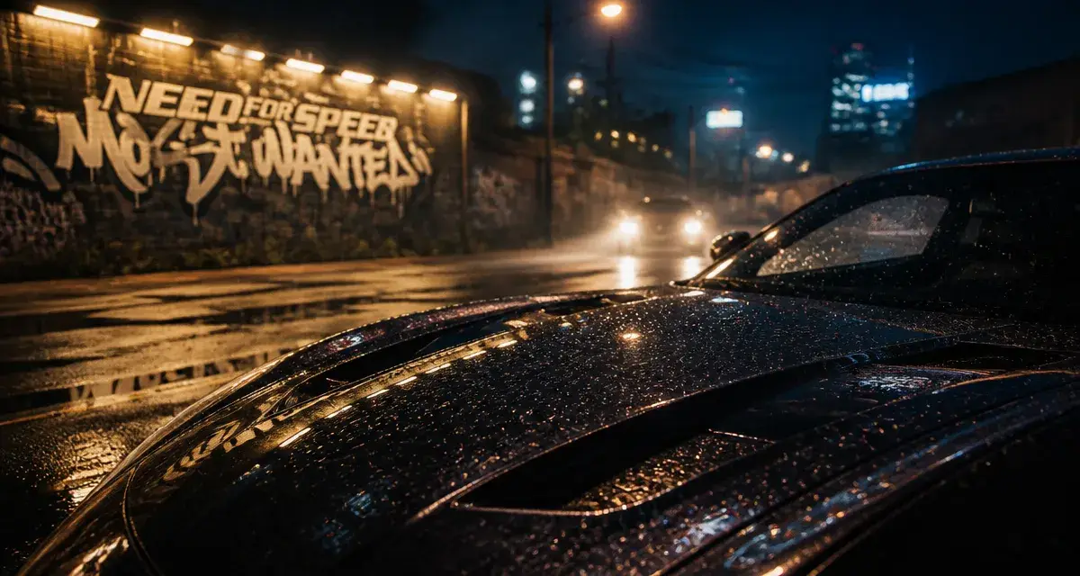 need for speed mw 2005 : Most Wanted nuit néon