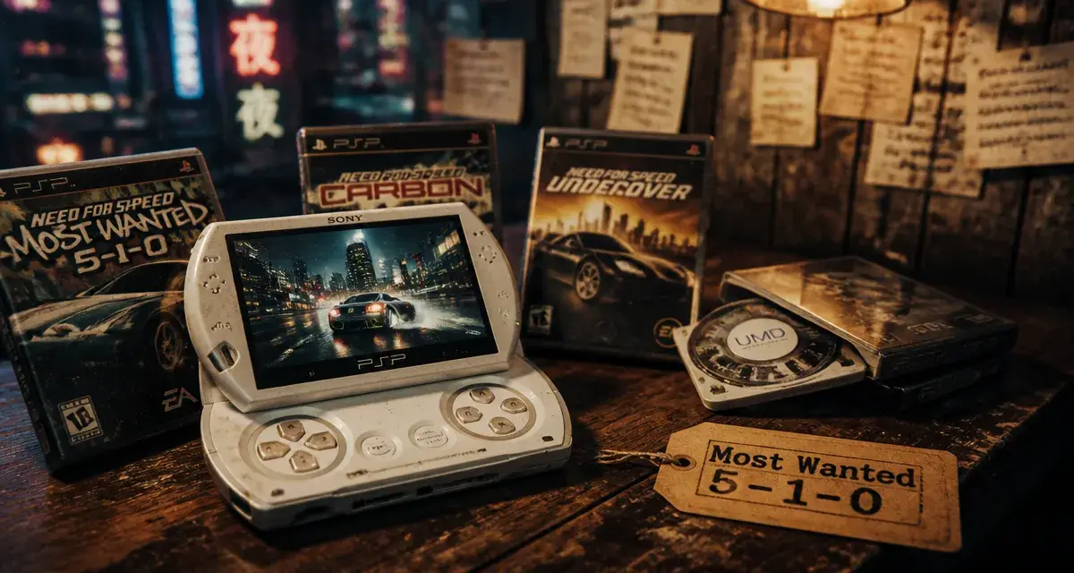 Need for speed psp : PSP Most Wanted 5-1-0, ville nocturne en drift