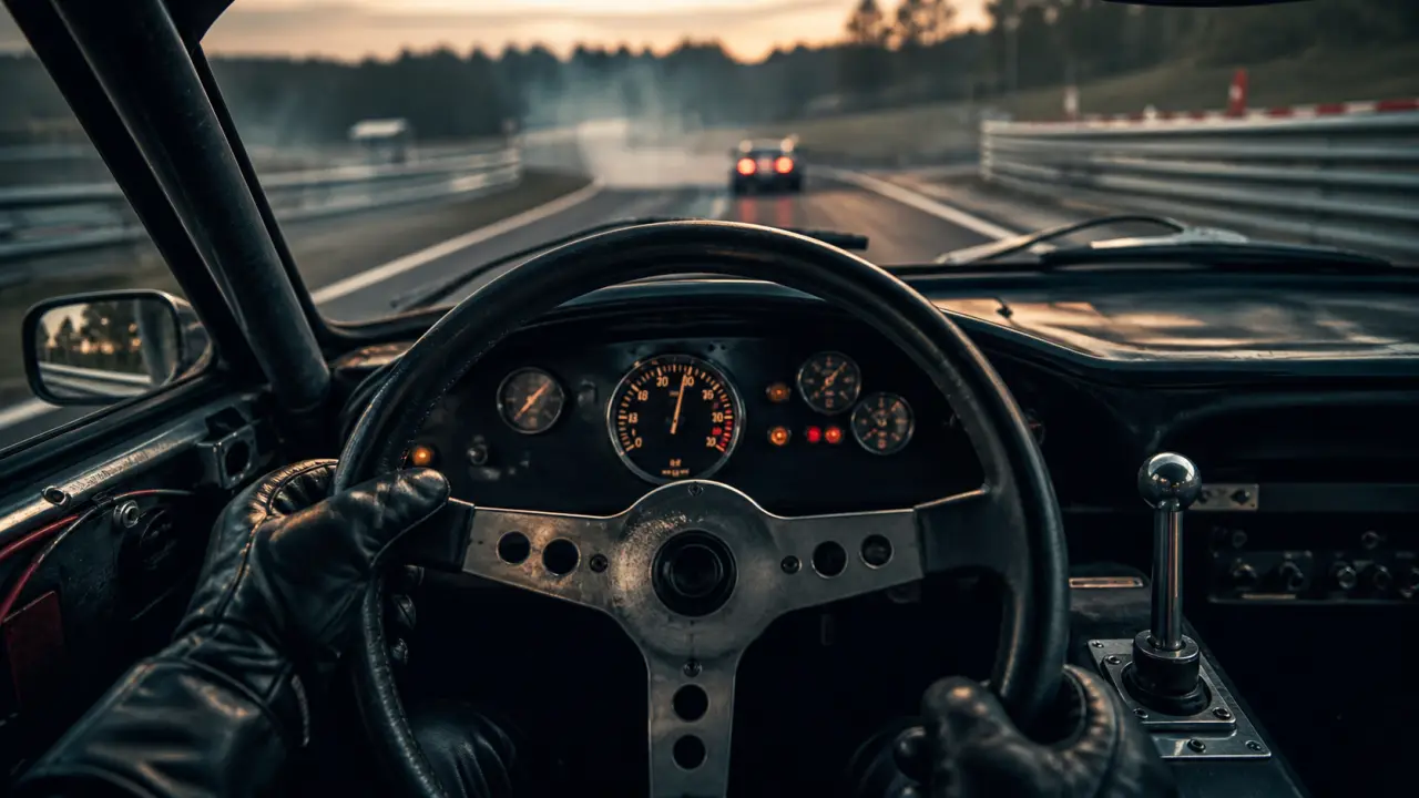 Need for Speed Shift : vue cockpit sur circuit et freinage