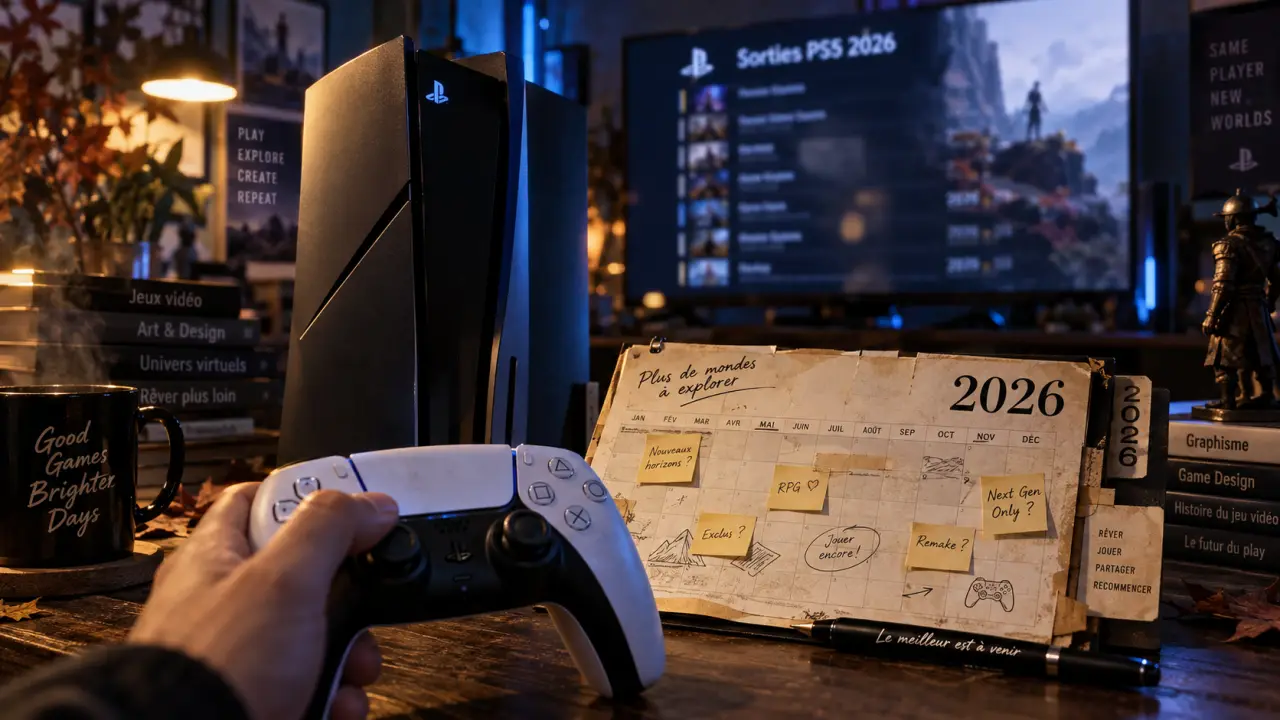 Sorties jeux PS5 2026 : calendrier avec GTA VI, PS5 et DualSense